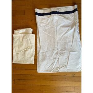 SALE Pottery Barn Blue & White Euro Pillow Sham 26" x 26"